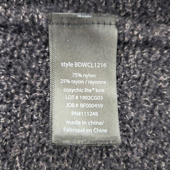 Barefoot Dreams Cozychic lite cardigan sweater.  Carbon/gray XL - Picture 14 of 14